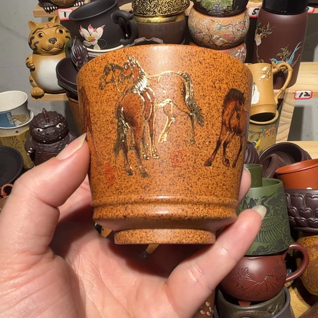 紫砂茶杯宜兴紫砂主人杯