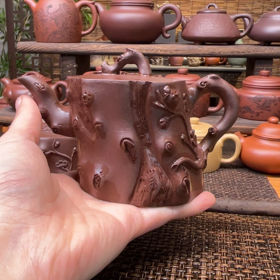 紫砂茶壶宜兴原矿紫砂手工制210