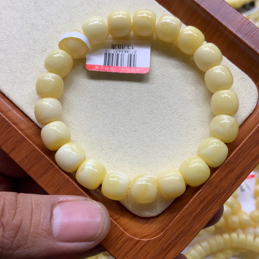 金***.蜜蜡未镶嵌手链蜜蜡