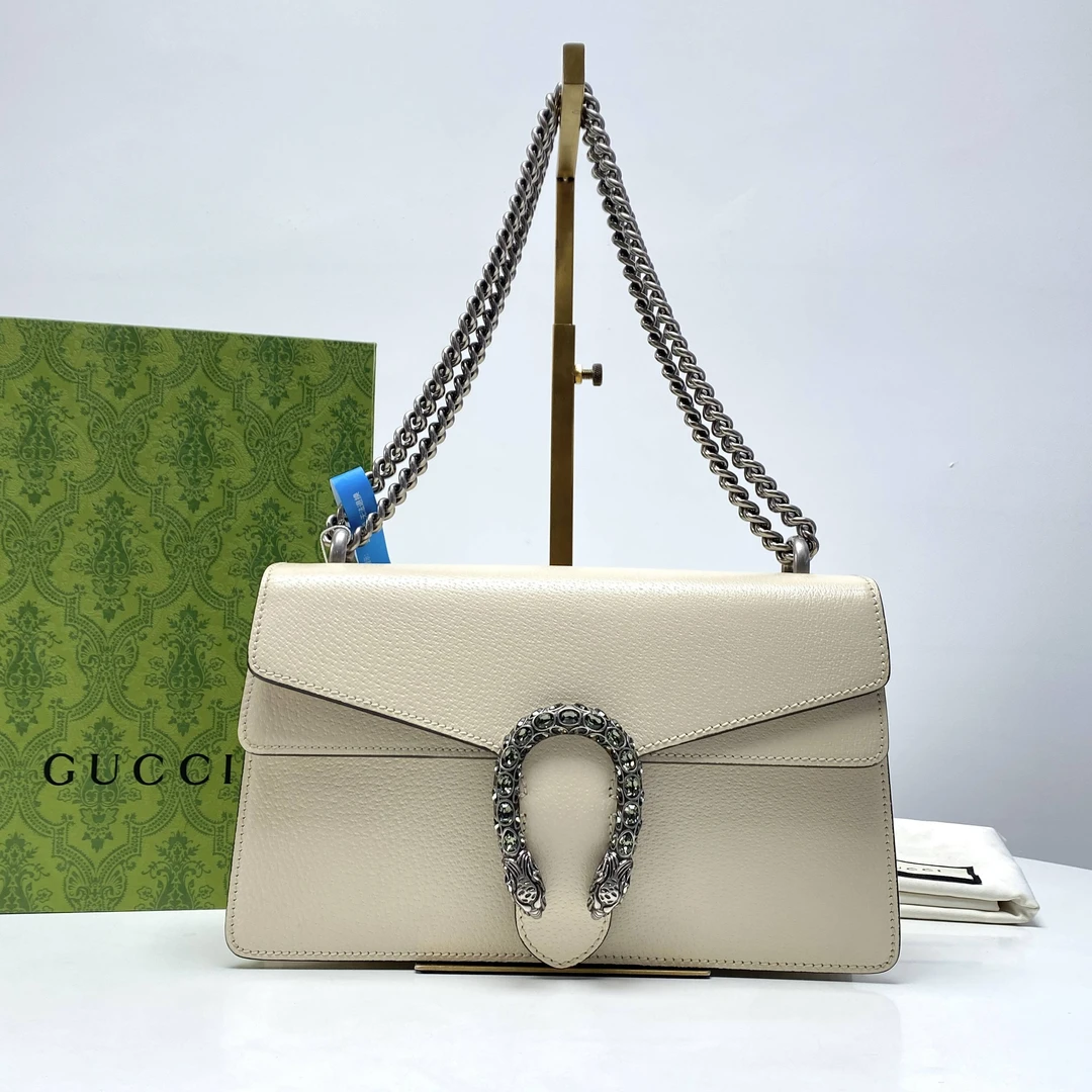 99新 GUCCI/古驰 思斯专属 Gucci全皮酒神单肩包 KJ557