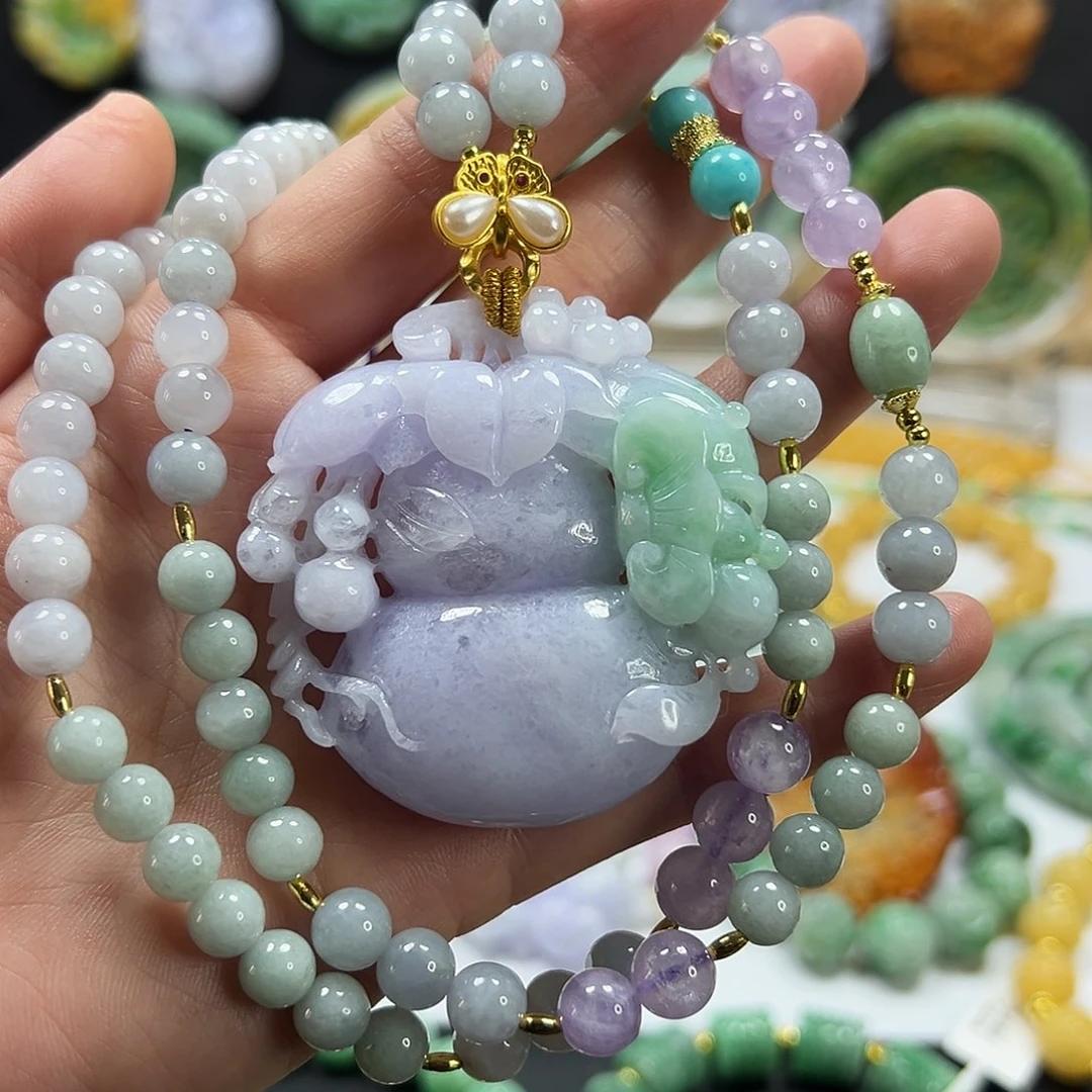 翡翠未镶嵌颈饰吊坠