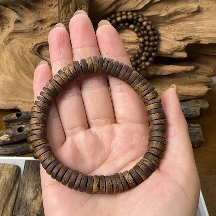 沉香碎屑沉香随型片片珠