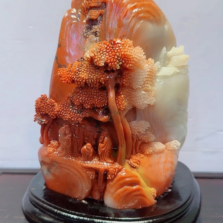 平***水石材寿山石摆件精品