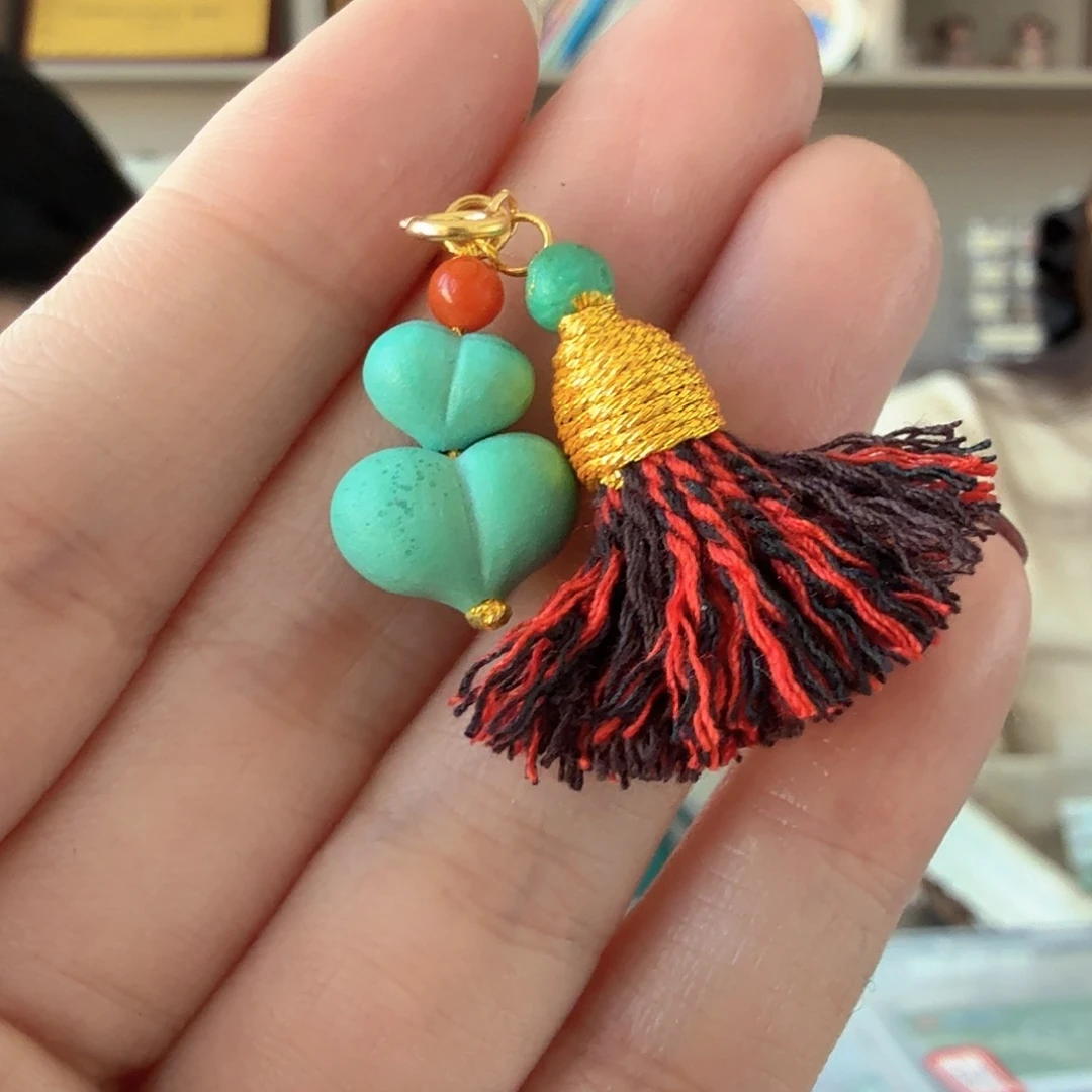 绿松石18K金镶嵌珠宝奇石