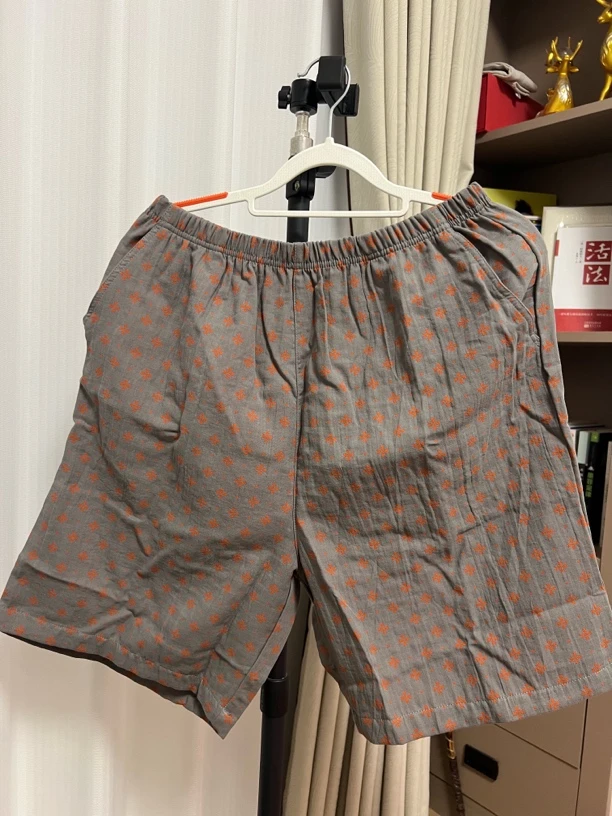 【有翡正品】全棉双层纱色织家居短裤