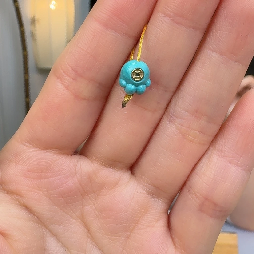 绿松石未镶嵌挂件