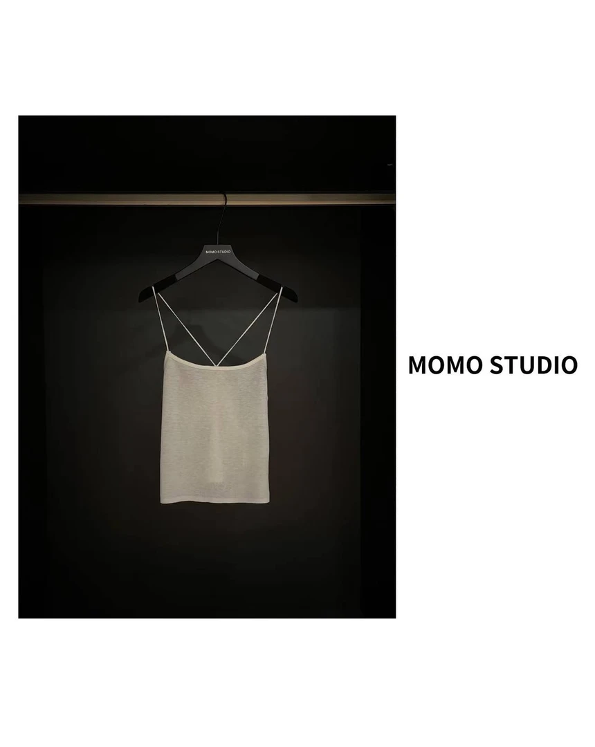 【MOMO-STUDIO】吊带内搭背心女装小众简约潮流风夏季时尚风.