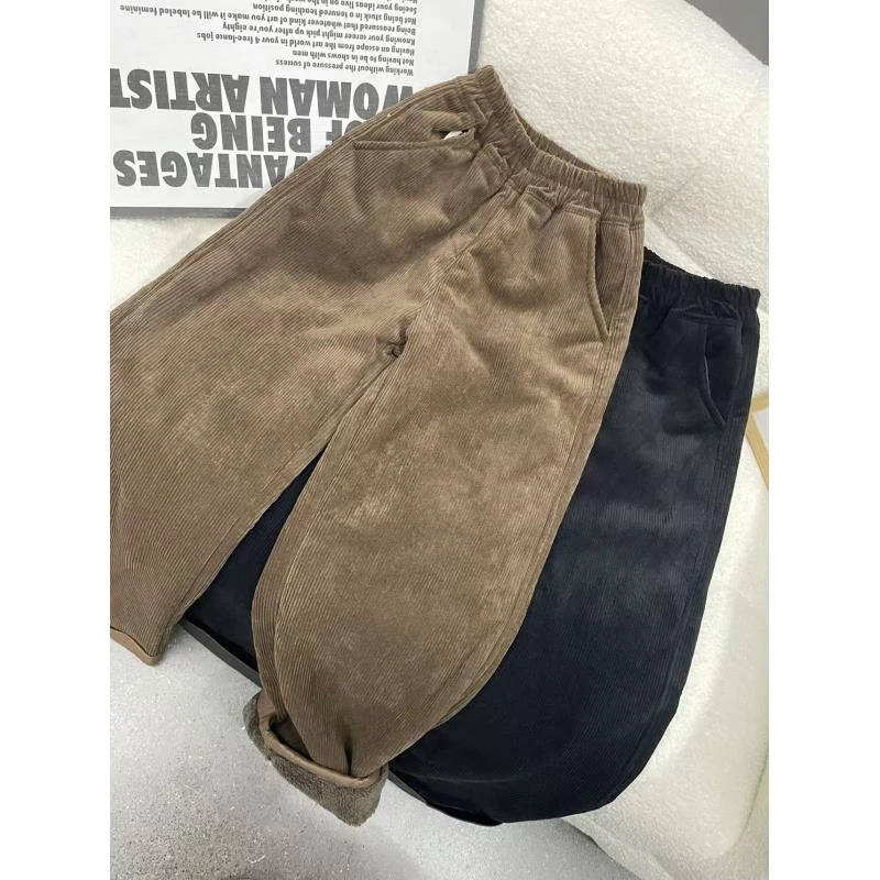 412393《7-15》优选韩儿童休闲舒适洋气冬季加绒休闲裤