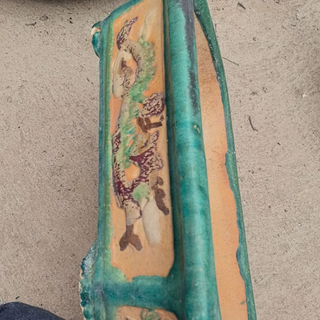 青花瓷远*石湾公仔花盆一个