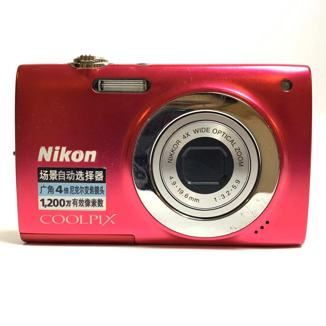 95新 Nikon/尼康 尼康 S2500 红色 1200万像素4倍变焦ccd