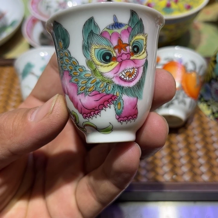 纯手绘精品盖碗杯