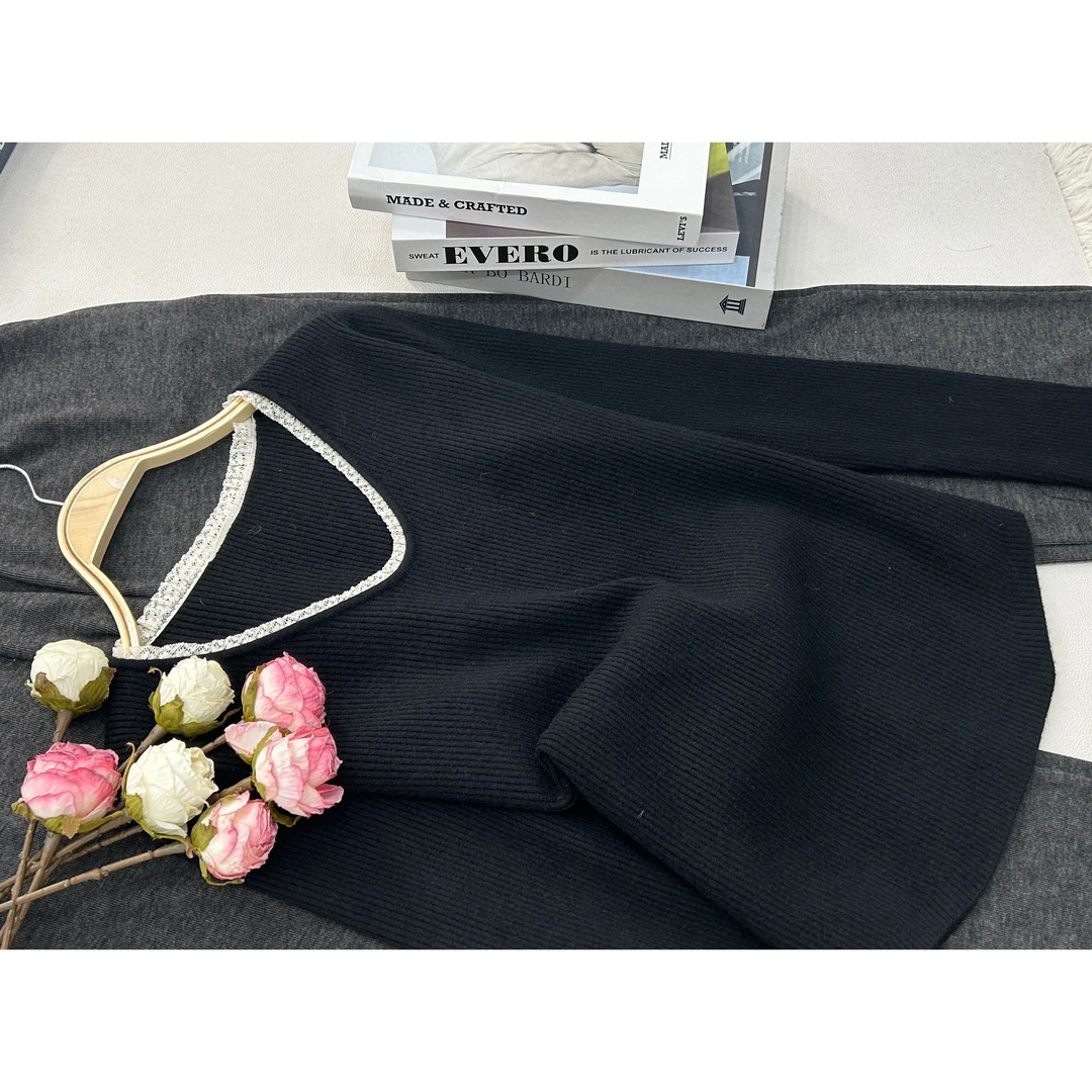 【黑色圆领套头】秋季新款时尚气质套头上衣QC2291