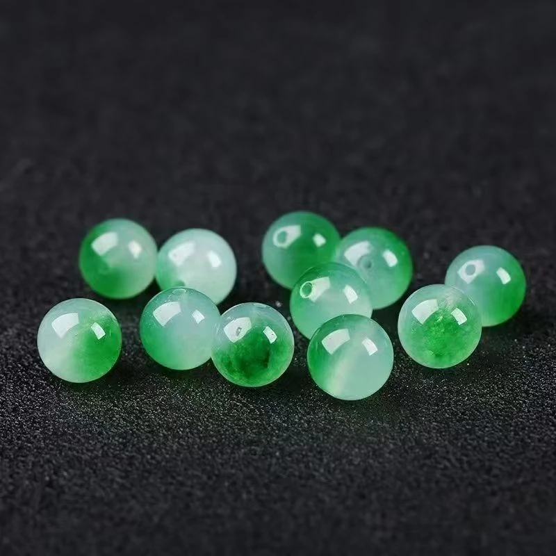 天然非洲翠卡6mm圆珠80粒---送20粒---百搭长链