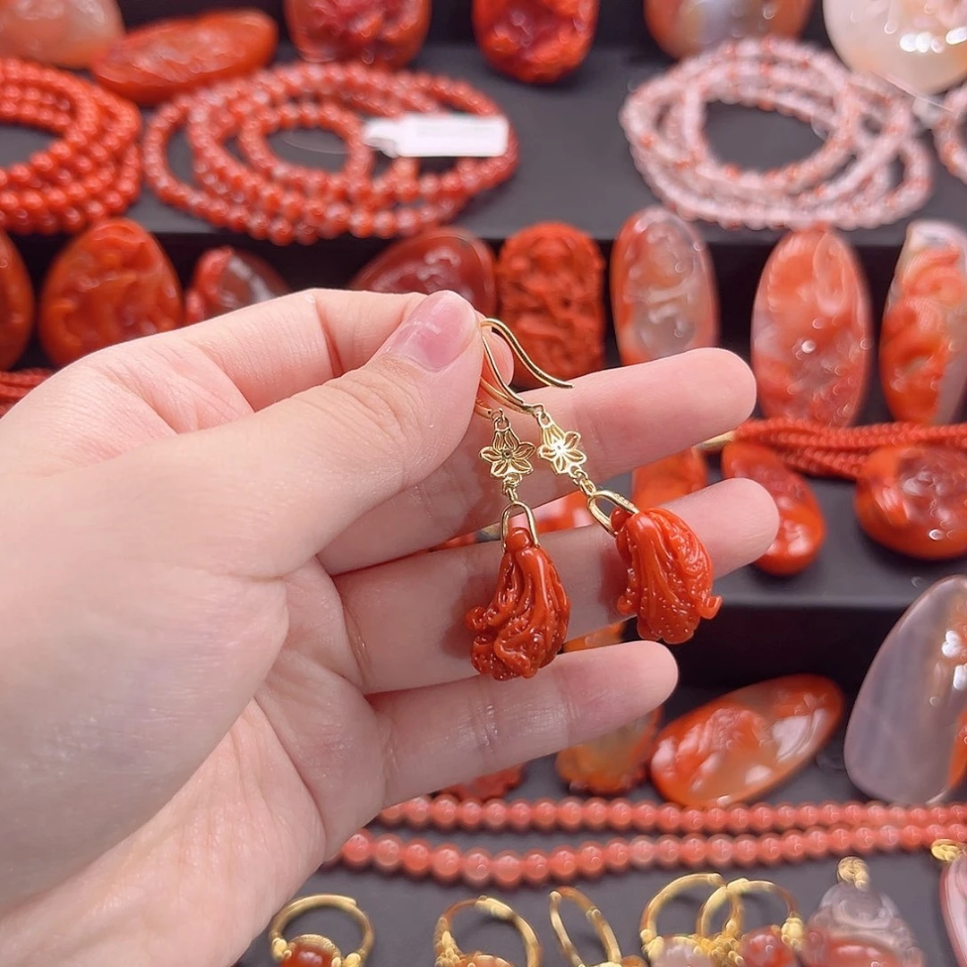 南红玛瑙南红银S925镶嵌