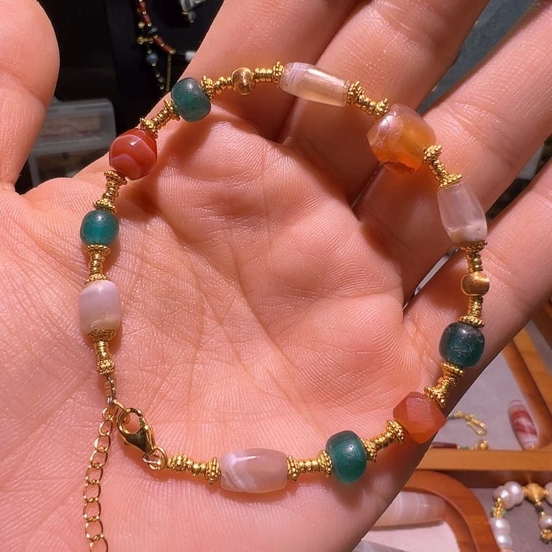 玛瑙/玉髓未镶嵌手链