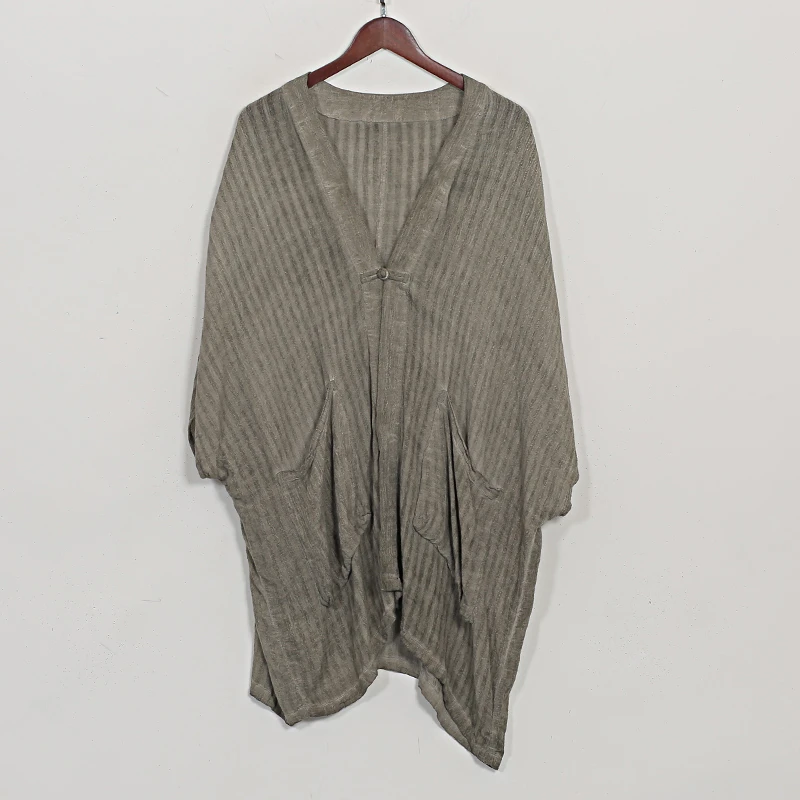 【蓉哥出品】亚麻炒色外披8715