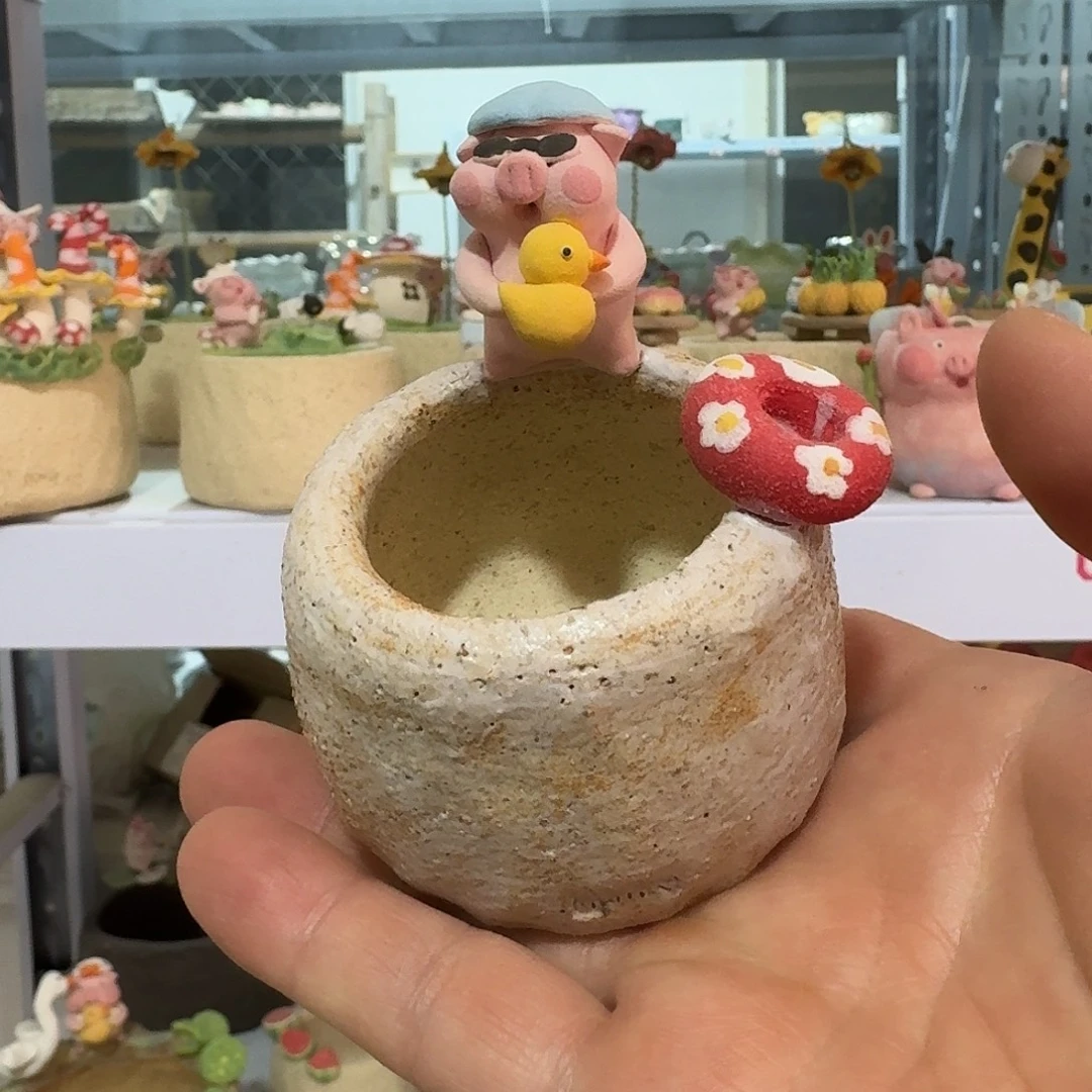 厂家直销手工花盆摆件