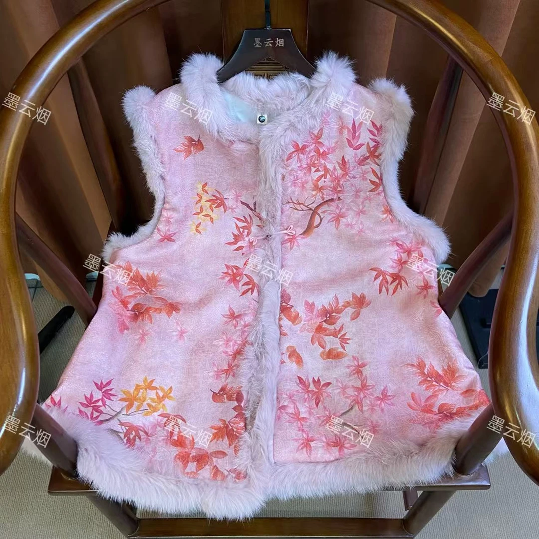 【玉竹】新中式新年服女装气质优雅百搭坎肩刺绣中国风女士马甲090