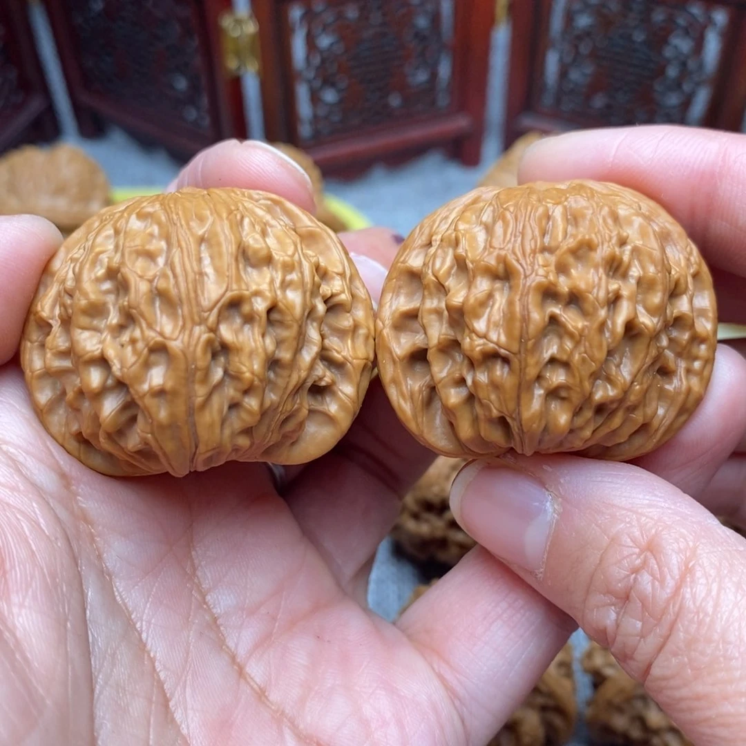 文玩核桃把件全品毕业绝配山地磨盘39尺