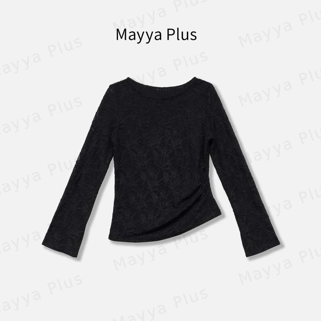 【楚楚动人】Mayya Plus麦芽定制轻奢气质显瘦百搭针织上衣32517022