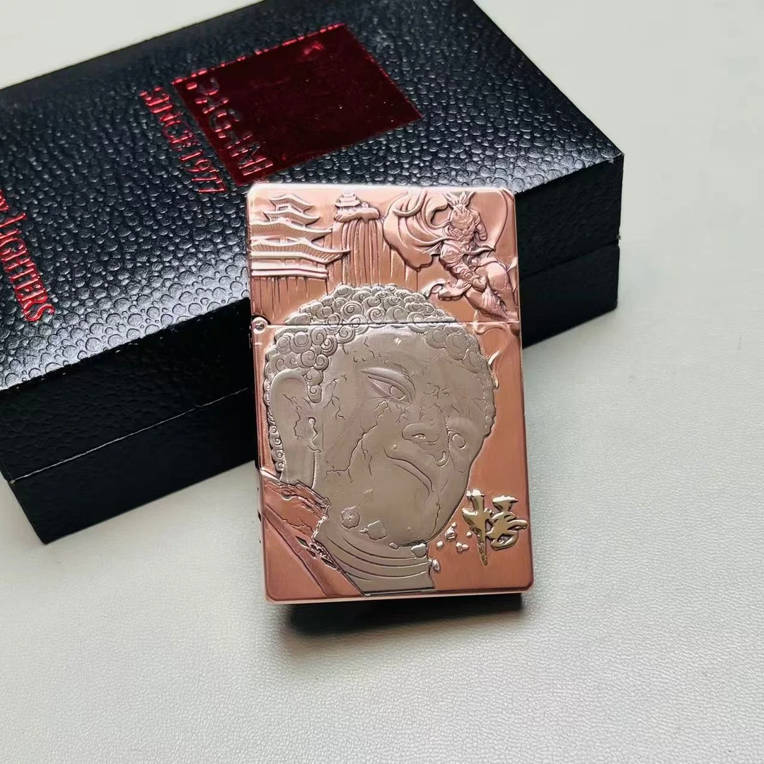 帕伽尼紫铜齐天大圣白铜镶嵌3500打火机