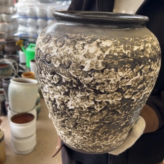 紫砂花盆高30口20———-