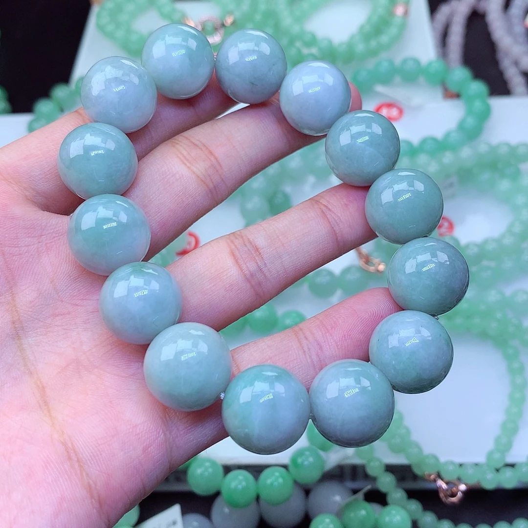 翡翠未镶嵌毛衣链