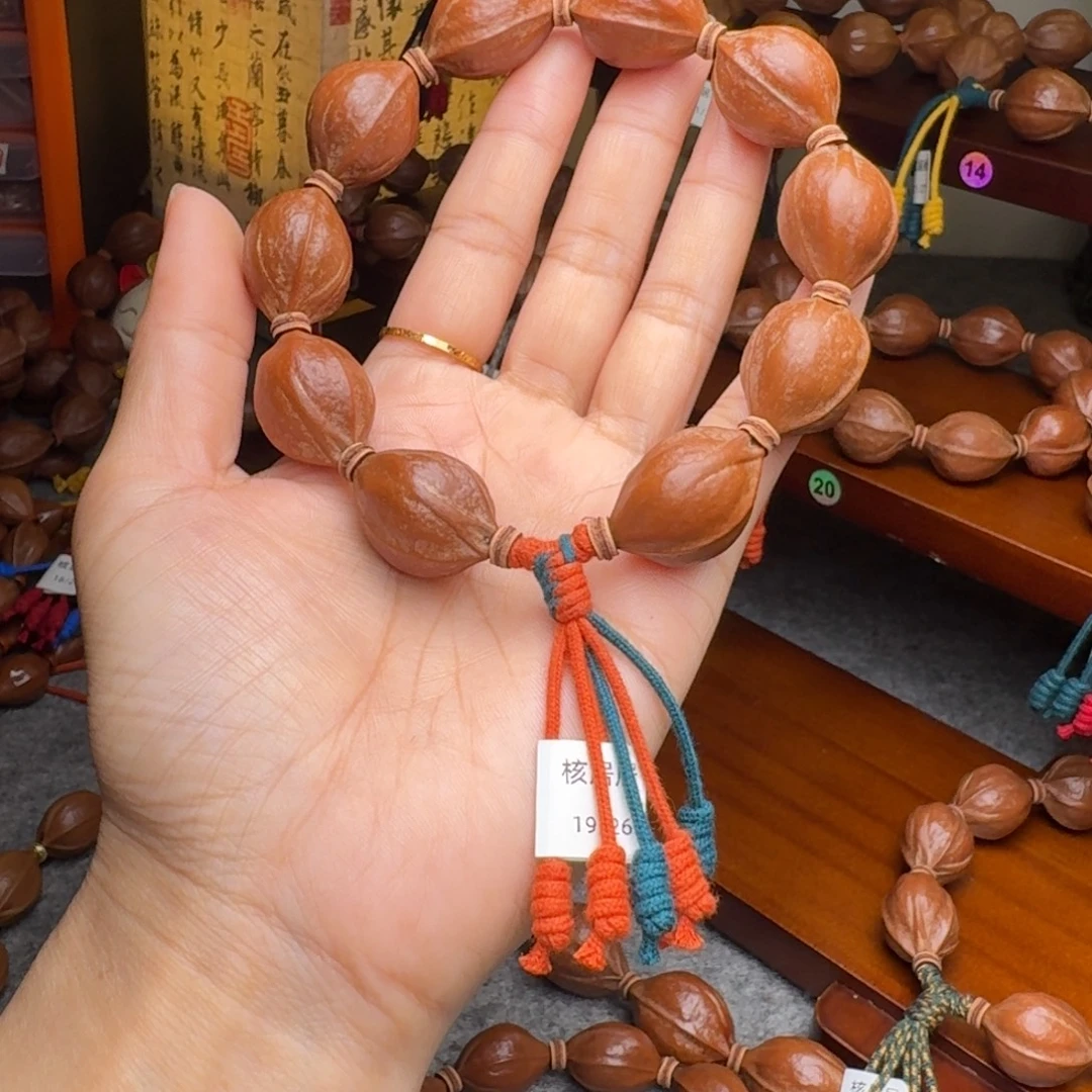 策***腾橄榄核手串19/26老核 原皮 梅林铁核