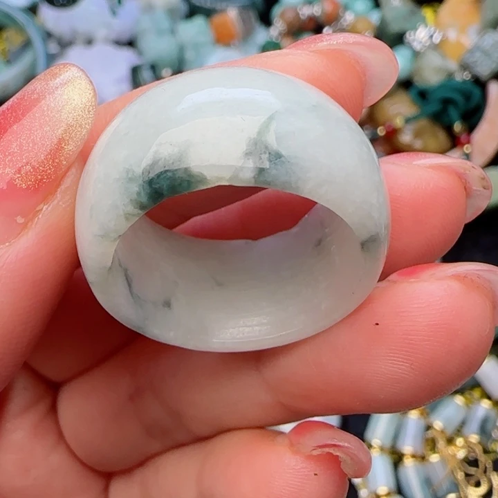 翡翠戒圈未镶嵌天然A货72