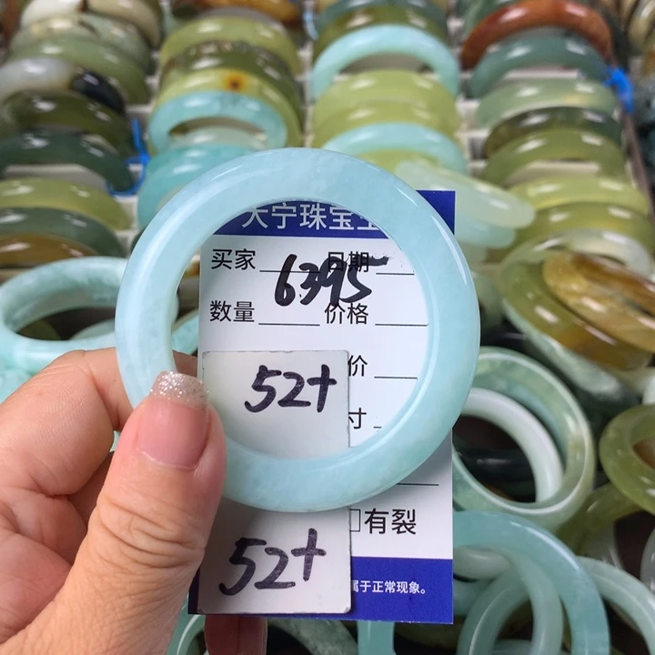 蛇纹石玉未镶嵌手镯6395