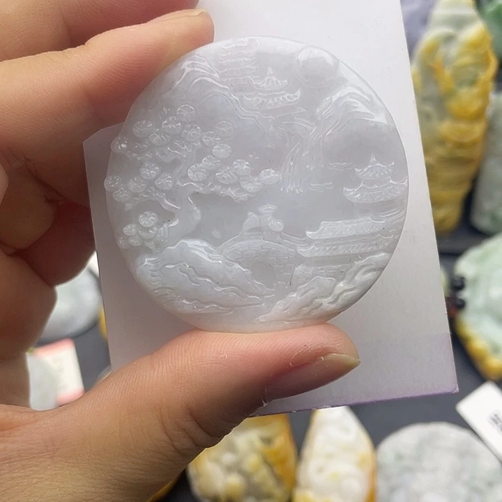 翡翠未镶嵌颈饰天然翡翠