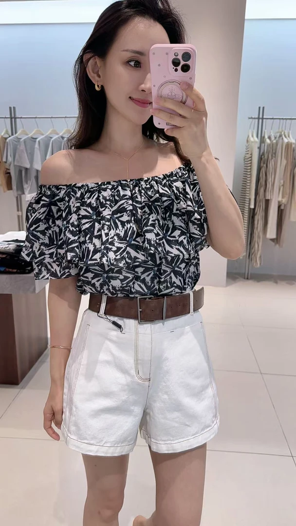 短裤-艾家5132230时尚韩版腰带牛仔