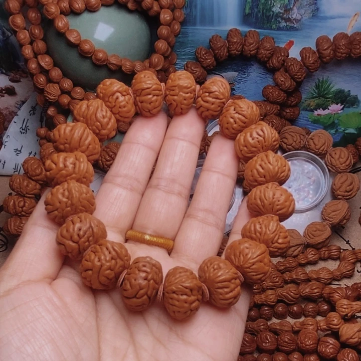 手串文玩核桃龙纹桃核