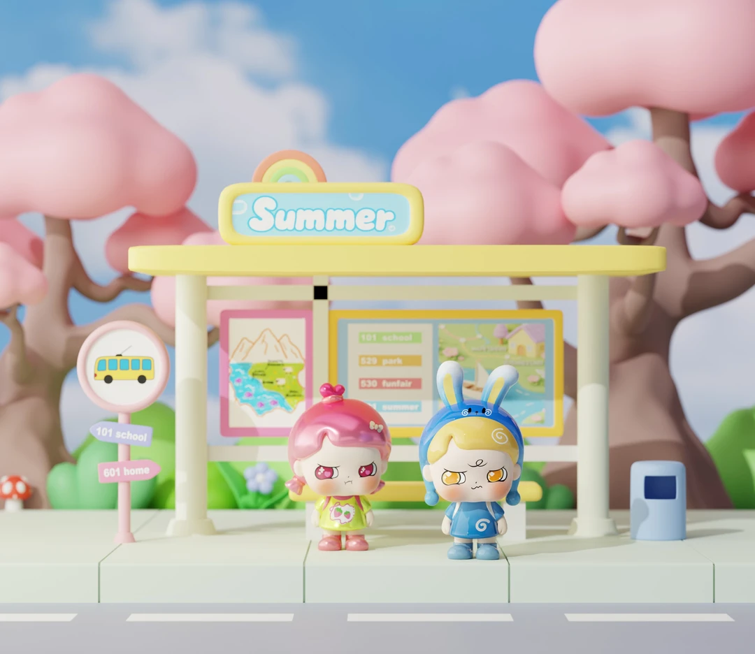 逃逃幼稚园开学季盲盒潮玩可爱公仔摆件礼物