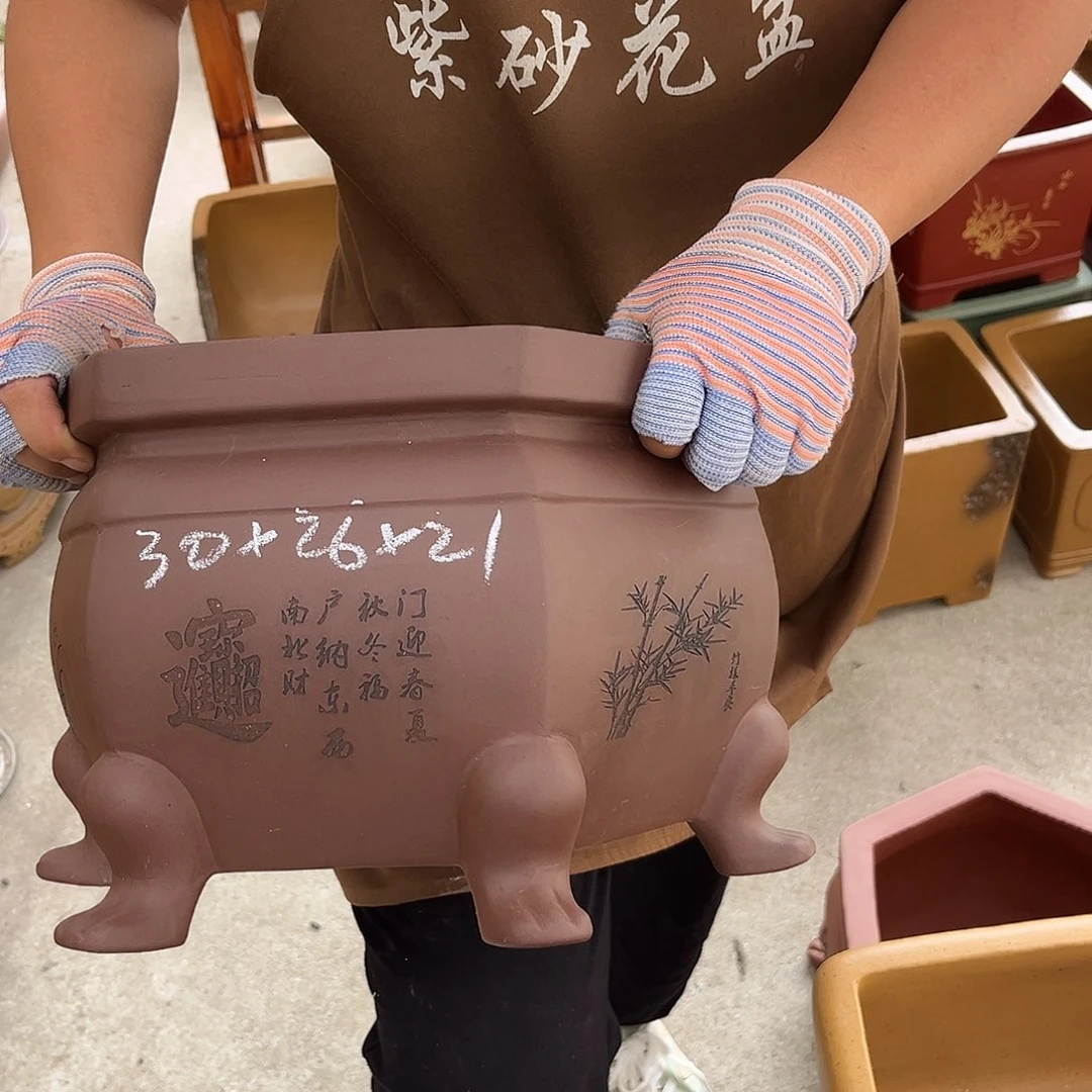紫砂花盆盆景艺术