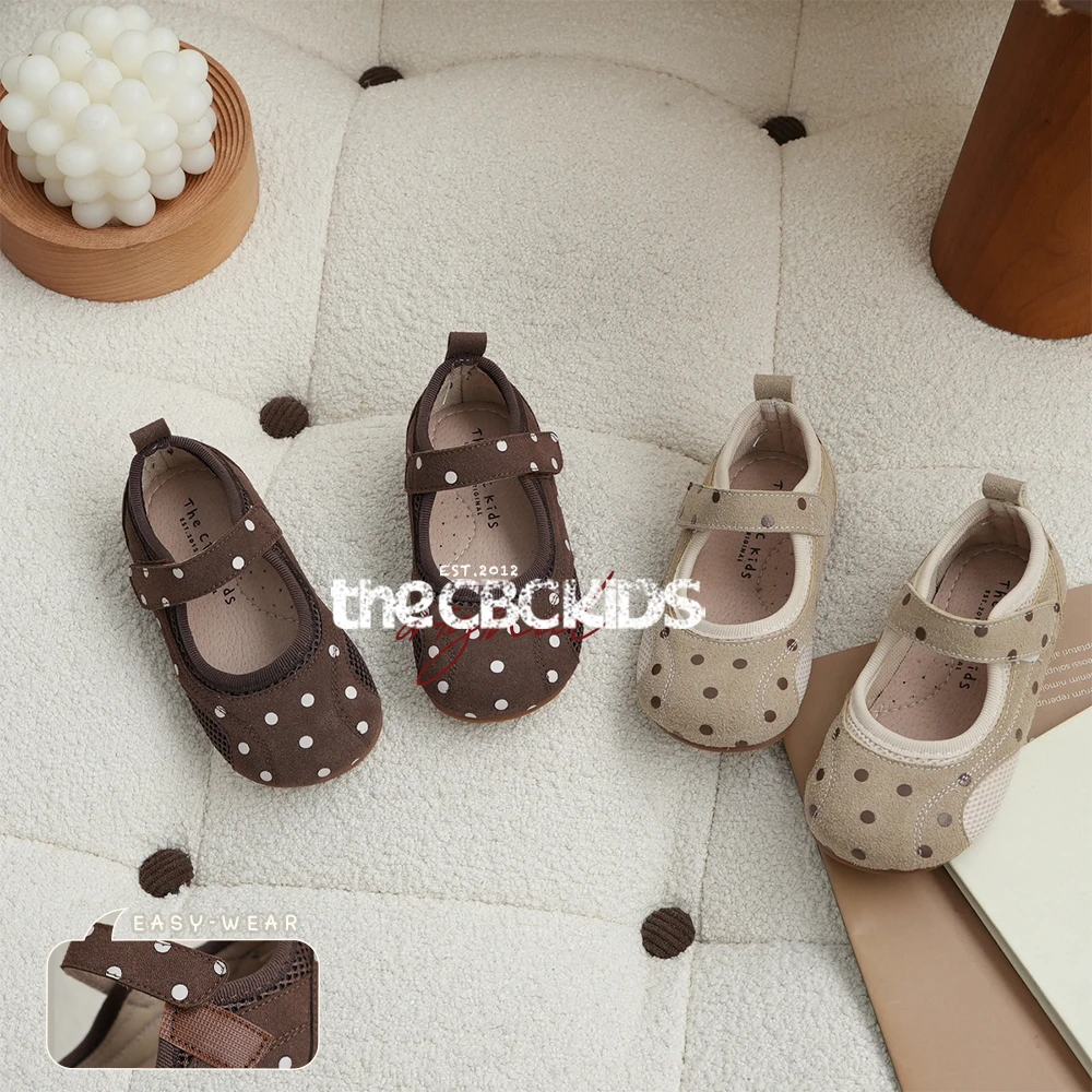 『DotCharm』甜美风女童春夏双网波点单鞋可爱搭扣 251066