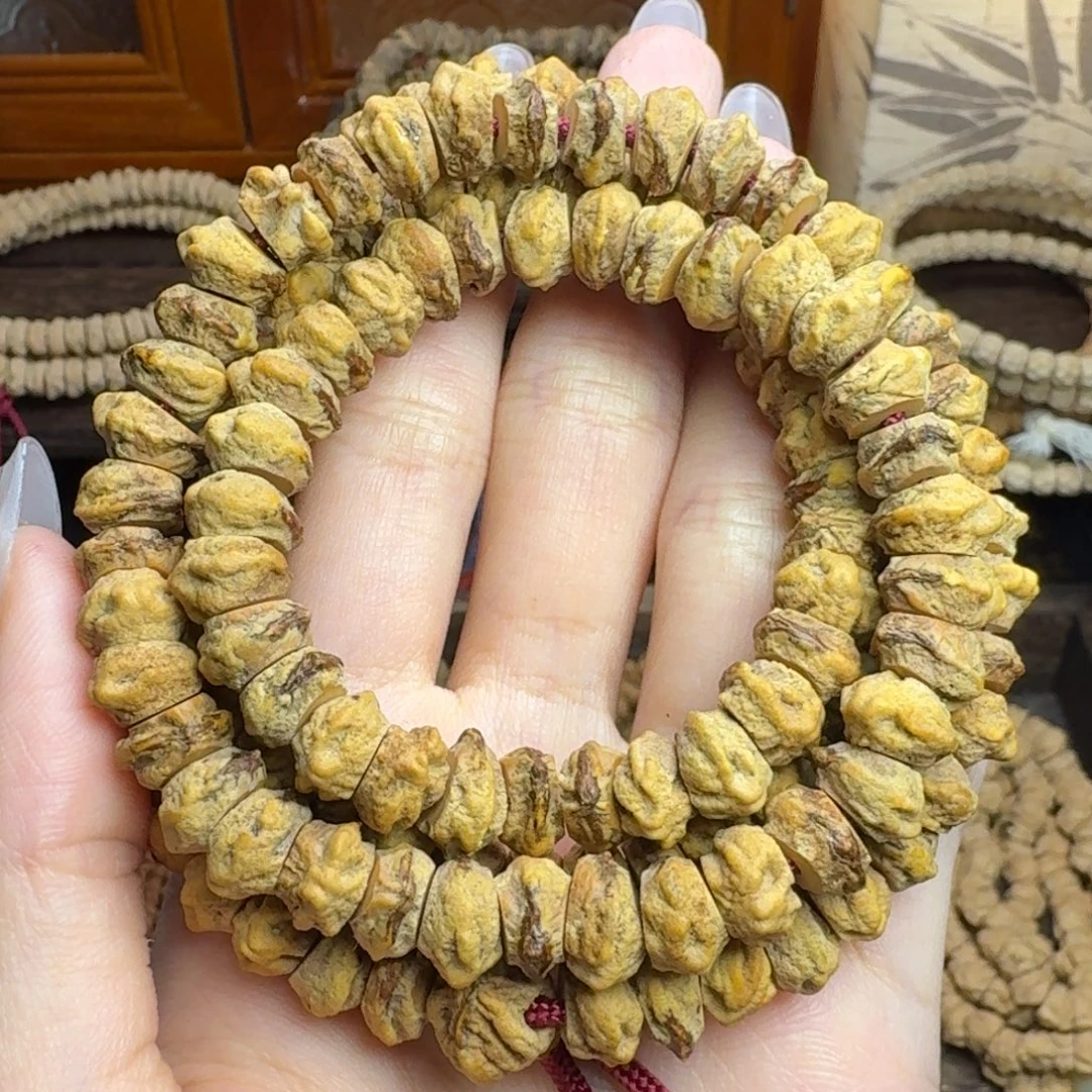 手串柏香籽/百香籽斜切红芽大尺寸