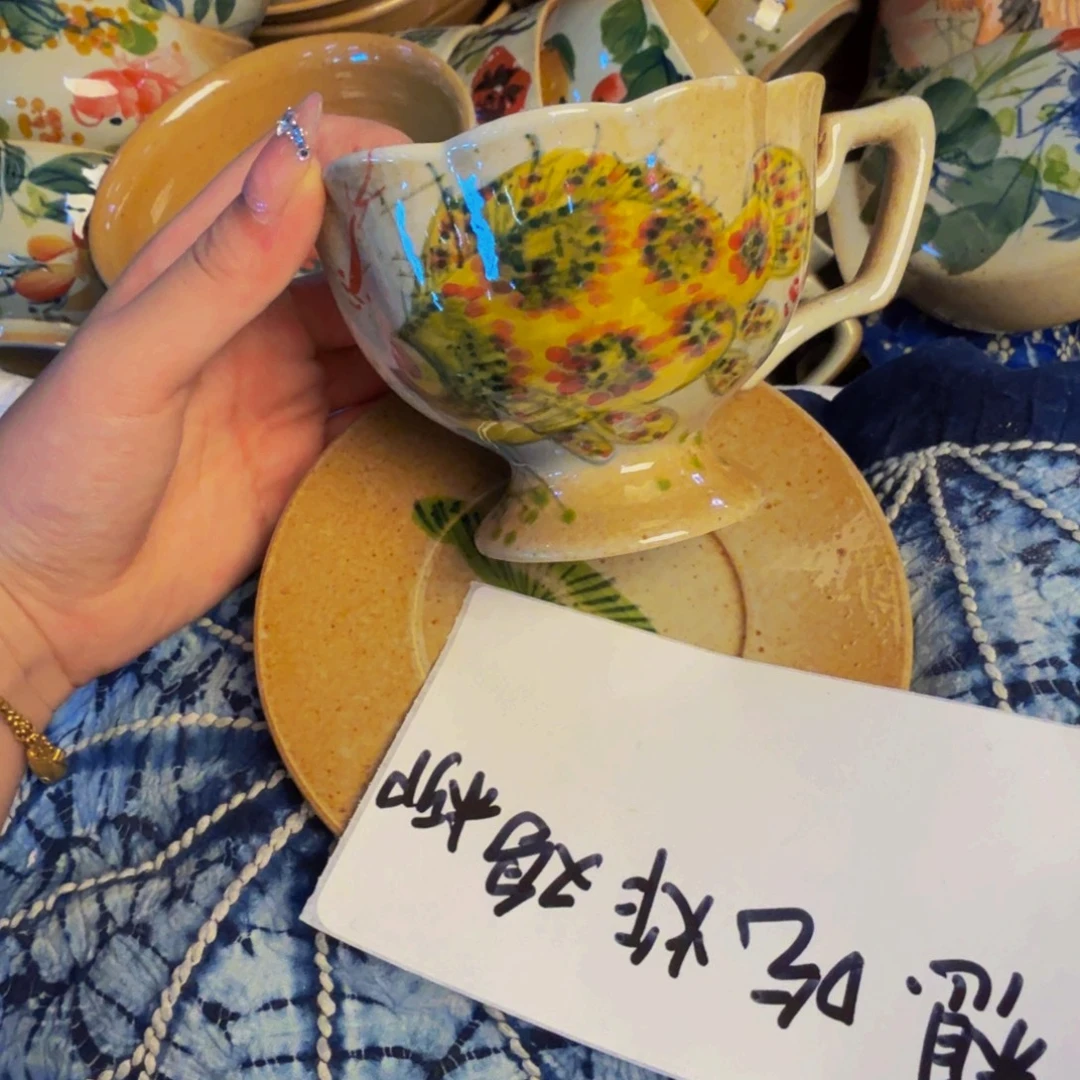 想***柳瓷片景德镇陶瓷手工手绘