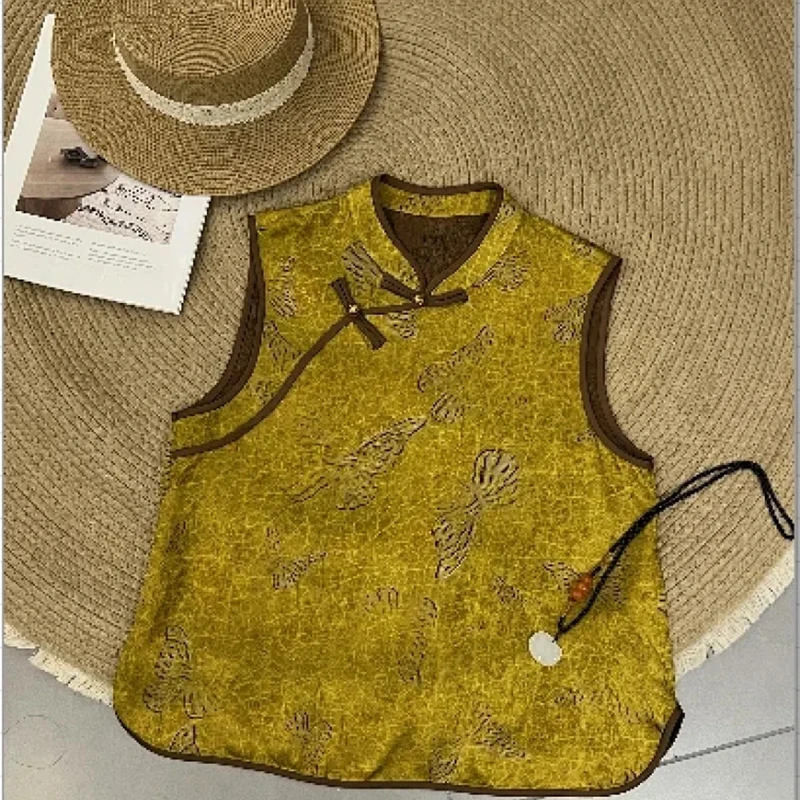 【滴滴专属】新中式国风花朵背心SY2682