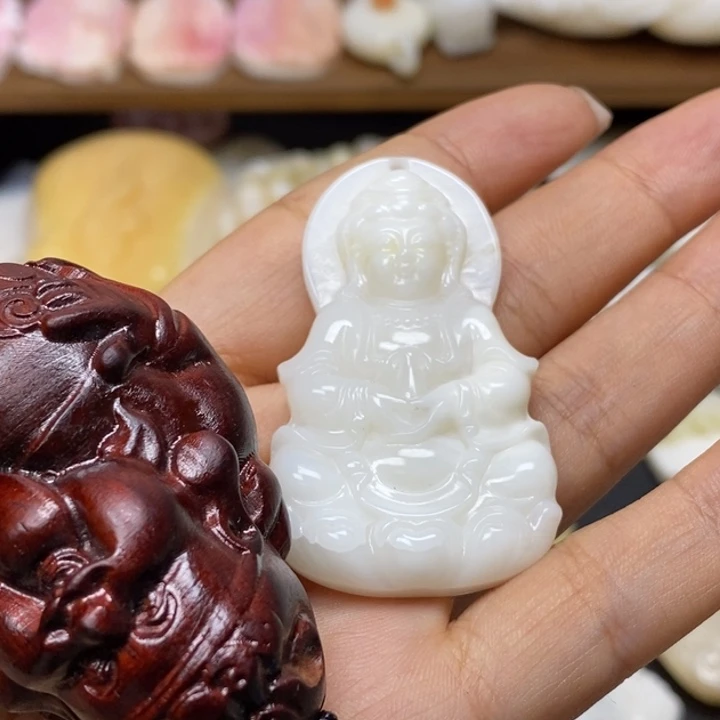 古***鲁乌木类花梨木，观音牌子
