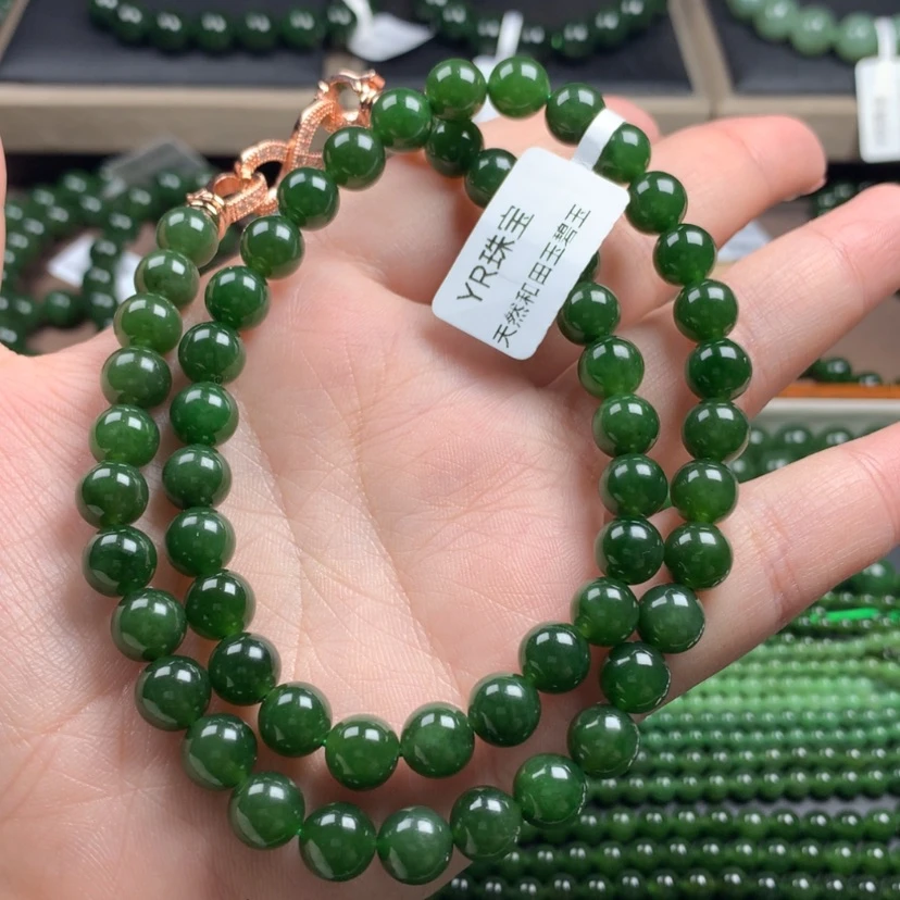 【闪购商品】和田玉（碧玉）颈饰未镶嵌8m