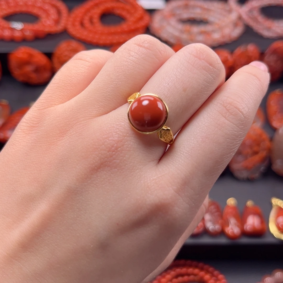 南红玛瑙南红银S925镶嵌