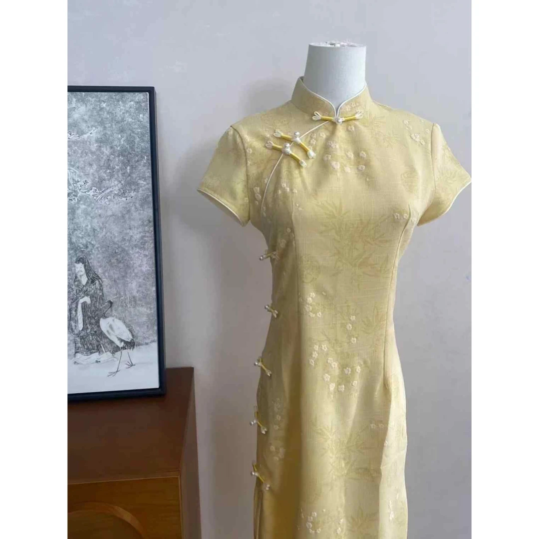 新中式连衣裙改良版格格气质清新旗袍年轻款少女旗袍2025新款夏季