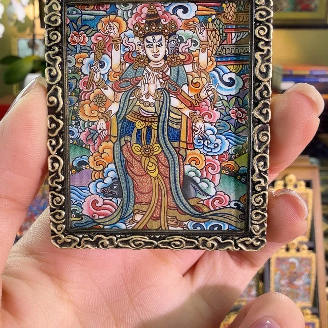 吊坠摩利支天纯手绘维玛