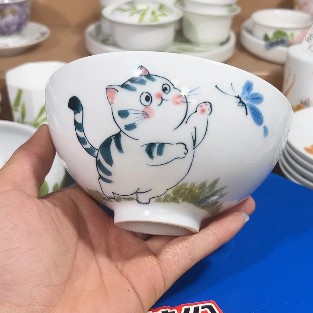 景德镇手工手绘陶瓷6寸