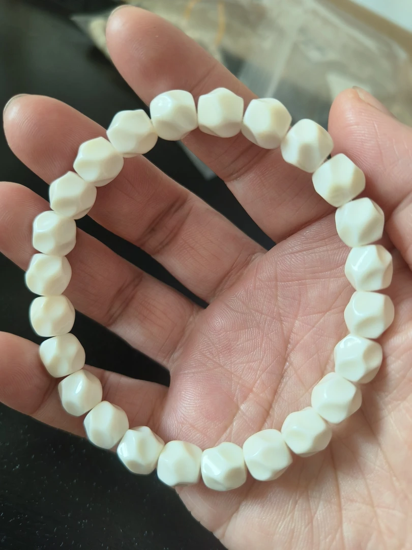 猪牙手串9直径无相普品孔道钥匙孔