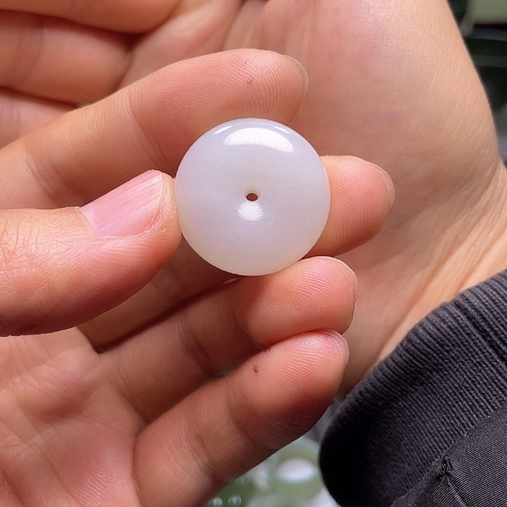 和田玉（白玉）和田玉平安扣未镶嵌