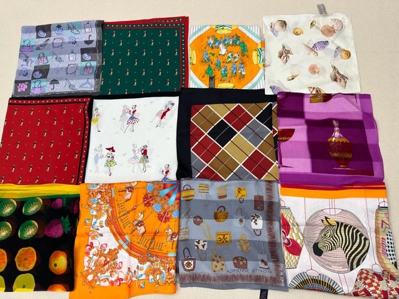 新款桑蚕丝丝巾 小方巾 飘带丝巾 围巾披肩大方巾长巾