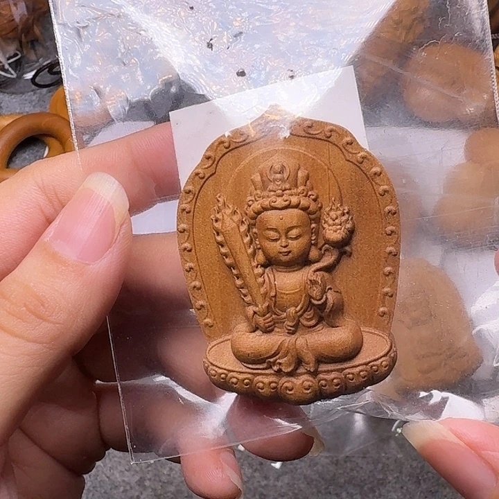 书***维手串/手链檀香木老山檀香雕刻虚空吊坠