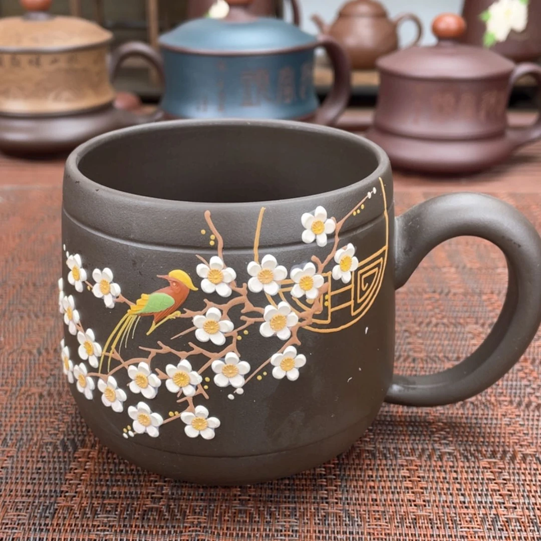 【闪购商品】紫砂茶杯宜兴原矿紫砂盖杯微瑕